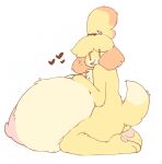  &lt;3 animal_crossing big_breasts breasts caeleste canid canine canis domestic_dog female fluffy_breasts fluffy_butt hi_res holding_breast huge_breasts hyper hyper_breasts isabelle_(animal_crossing) looking_at_viewer mammal nintendo nude paws solo video_games 