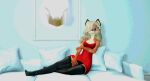  absurd_res anthro canid canine female fox furniture hi_res mammal pillow second_life sofa solo stacy_kotlowski 