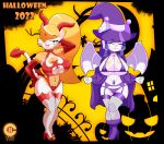  anthro batgirl cranebear domestic_cat duo felid feline felis female halloween halloween_2022 hi_res holidays jessica_young_melis mammal succubus tricia_ren_sounhoff witch_costume 