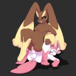  absurd_res anthro duo eeveelution female feral generation_4_pokemon generation_6_pokemon hi_res knowdwagon lopunny male male/female nintendo pokemon pokemon_(species) sylveon video_games 