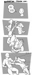  4_panel_comic anthro bottomwear canid canine canis cheek_tuft clenched_teeth clothing dialogue dialogue_box domestic_dog dot_eyes duo english_text eyes_closed facial_tuft freckles_(artist) greyscale gym_bottomwear gym_clothing gym_shorts half-closed_eyes hi_res hoodie humor lizard male male/male mammal money monochrome narrowed_eyes open_mouth pecas_(freckles) raised_tail reptile scalie shirt shorts simple_background t-shirt teeth text topwear tuft wallet wide_eyed 