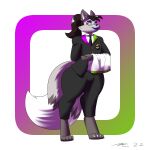  absurd_res anthro butler canid canine fox girly hi_res mac-daddy male mammal 