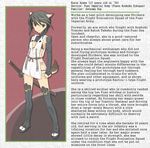  animal_ears armor character_profile english katana kuroe_ayaka shimada_fumikane solo sword tail thighhighs weapon world_witches_series 