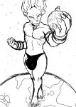  5_toes barefoot beerus bulge clothing deity domestic_cat dragon_ball dragon_ball_super dragon_ball_z dragonballsuper feet felid feline felis foot_ninja15 genitals hi_res humanoid_feet macro mammal perspective planet soles solo speedo swimwear toes 