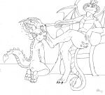  2017 anthro butt claws dragon duo eye_contact female foot_fetish foot_lick foot_play friendship_is_magic half-closed_eyes hasbro head_wings holding_object holding_scepter horn hypnosis hypnotic_eyes jimfoxx kneeling leaning leaning_back licking looking_at_another male mind_control mouth_closed my_little_pony narrowed_eyes nude open_mouth pointed_tail princess_ember_(mlp) raised_leg raised_tail scalie scepter sitting sitting_on_throne smile smirk spike_(mlp) toe_claws tongue tongue_out western_dragon wings 