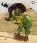  2022 5_fingers aircraft ammit anklet anthro anthro_focus areola bandage big_areola big_breasts big_nipples black_areola black_claws black_eyelashes black_nipples braided_hair breasts car claws clothing crocodile crocodilian crocodylid curvy_figure deity detailed_background digital_media_(artwork) egyptian egyptian_headdress egyptian_mythology eyelashes facial_markings feet female female_focus fingers footwear glistening glistening_jewelry gold_(metal) gold_jewelry green_body green_scales group hair hand_on_chest hand_on_legs hand_on_thighs head_markings helicopter hi_res high_heels jewelry leaning leaning_forward long_hair looking_at_viewer macro markings marvel marvel_cinematic_universe middle_eastern_mythology moon_knight_(series) mythology nemes_(clothing) nipple_piercing nipples outside piercing prehensile_hair pyramid reptile ring_(jewelry) scales scalie shadow signature sky sligarthetiger smile smiling_at_viewer solo_focus thick_eyelashes thick_thighs toes vehicle wristband yellow_clothing yellow_eyes yellow_footwear yellow_high_heels 