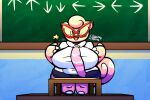 big_breasts breasts clefairy female generation_1_pokemon nintendo pink_body pink_skin pokemon pokemon_(species) puffylover69 short_stack teacher thick_thighs video_games 