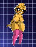  absurd_res animatronic anthro areola ashley432 avian big_breasts bird breasts chicken clothing colored digital_drawing_(artwork) digital_media_(artwork) female five_nights_at_freddy&#039;s five_nights_at_freddy&#039;s_2 galliform gallus_(genus) genitals hair hi_res legwear legwear_only looking_at_viewer machine mostly_nude nipples nude phasianid pussy robot scottgames shaded sharp_teeth signature simple_background slightly_chubby solo stockings stockings_only teeth thick_thighs toy_chica_(fnaf) video_games watermark wide_hips 