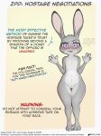  absurd_res blush disney embarrassed female flat_chested fluffytuft genitals hi_res judy_hopps lagomorph leporid looking_at_viewer mammal nipples nude pussy rabbit simple_background smile solo standing text thick_thighs zootopia 