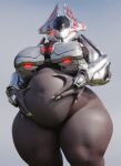 3d_(artwork) absurd_res alien armor belly belly_grab belly_play big_breasts breastplate breasts coolmaster98 digital_media_(artwork) featureless_crotch female glowing halo_(series) headgear helmet hi_res huge_breasts huge_hips huge_thighs microsoft overweight overweight_female sangheili solo thick_thighs video_games xbox_game_studios 