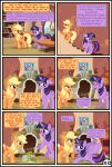  absurd_res applejack_(mlp) blonde_hair clothing comic cowboy_hat duo english_text equid equine feathers female feral fluttershy_(mlp) friendship_is_magic gutovi-kun hair hasbro hat headgear headwear hi_res horn mammal my_little_pony orange_body pinkie_pie_(mlp) princess_twilight_sparkle_(mlp) purple_body purple_feathers rainbow_dash_(mlp) rarity_(mlp) text twilight_sparkle_(mlp) winged_unicorn wings 