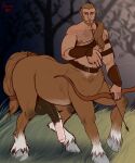  animal_genitalia animal_penis armor balls beard big_penis body_hair bow_(weapon) bracers centaur chest_hair equid equid_taur equine equine_penis equine_taur facial_hair genitals hair hermesdidit hi_res holding_object holding_weapon humanoid humanoid_taur long_hair male mammal mammal_taur muscular muscular_male nipples penis ranged_weapon simple_background solo taur weapon 