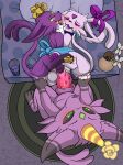  absurd_res bound creamygrapes eeveelution espeon female feral generation_2_pokemon genitals gift grape_(creamygrapes) group hi_res male male/female nintendo penile_spines penis pokemon pokemon_(species) trio video_games vovo 