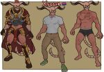  abs armor artist_juckxony bone bone_tail casual_clothing demon hi_res horn human_body humanoid male model_sheet muscular not_furry reference_image scar skull skull_head solo tail warrior 