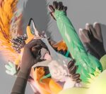  16:9 3d_(artwork) absurd_res animal_genitalia anthro avian big_penis bird blender_(disambiguation) blender_(software) bodily_fluids canid canine cum cum_inside digital_media_(artwork) duo erection feathers fur genital_fluids genitals hi_res huge_penis male male/male mammal open_mouth penis rexouium rude simple_background video_games vrchat widescreen 