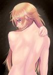  1other absurdres ayukawa_ryuuji blonde_hair blue_period hand_on_own_shoulder highres keizabro_takahashi looking_back nude purple_eyes solo upper_body 