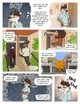  anthro building canid canine canis capreoline cervid clothed clothing comic hi_res house male mammal moose nardodraws wolf 