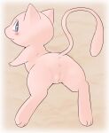  anus blue_eyes blush butt female genitals hi_res humanoid legendary_pokemon looking_at_viewer mew nintendo pink_body pokemon pokemon_(species) pu_sukebe pussy rear_view solo video_games 