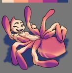  2022 anthro arachnid arthropod breasts dreamworks female genitals lying ms._tarantula_(the_bad_guys) mygalomorph nude on_back one_eye_closed open_mouth open_smile presenting presenting_pussy pussy restricted_palette robcivecat sketch smile solo spider tarantula the_bad_guys wink 