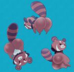  absurd_res ailurid anthro big_butt butt canid canine conception_(game) female floating hi_res mammal mana_(conception) multicolored_body multiple_positions orange_body presenting presenting_hindquarters raccoon_dog red_panda short_stack simple_background solo thael thick_thighs wide_hips 