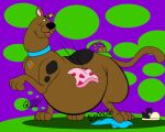  after_vore belly big_belly brown_body brown_fur canid canine canis collar domestic_dog feral fur great_dane hanna-barbera male mammal mastiff molosser nine-the-foxaroo rumbling_stomach same_size_vore scooby-doo scooby-doo_(series) vore 