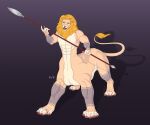 felid hi_res lion male mammal pantherine stolen_eclairs_(artist) taur ven_(yeeven) 