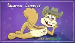  404bot animal_humanoid breasts clothing cowboy_hat genitals hat headgear headwear hi_res humanoid looking_at_viewer lying mammal mammal_humanoid nickelodeon nipples nude on_side pussy rodent rodent_humanoid sandy_cheeks smile smilr solo spongebob_squarepants 