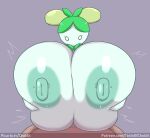 areola big_breasts breast_play breasts dolliv duo female first_person_view generation_9_pokemon genitals green_areola green_nipples hand_on_breast huge_breasts humanoid hyper hyper_breasts leaked_pokemon looking_at_viewer male male/female male_pov nintendo nipples nude penis pokemon pokemon_(species) sex tan_body tan_skin tasteofchoklit text titfuck url video_games white_body white_eyes 