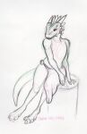  absurd_res anthro argonian bethesda_softworks biped bottomwear claws clothing feathers hi_res horn loincloth male markings ook_(artist) red_markings scalie shows-his-scales the_elder_scrolls video_games 