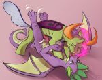  absurd_res aged_up anal anal_penetration anthro arthropod changeling dragon duo feral friendship_is_magic from_front_position genitals hasbro hi_res interspecies kam kamdrawings lying male male/male missionary_position my_little_pony on_back penetration penis sex spike_(mlp) thorax_(mlp) 