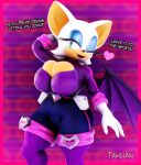  &lt;3 3d_(artwork) absurd_res anthro big_breasts boots breasts camel_toe chiropteran cleavage clothed clothing dialogue digital_media_(artwork) english_text female footwear gloves handwear hi_res huge_breasts legwear looking_at_viewer mammal one_eye_closed open_mouth rouge_the_bat sega solo sonic_prime sonic_the_hedgehog_(series) tahlian text thick_thighs thigh_boots thigh_highs wings wink 