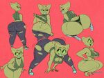  anthro artist_name bent_over bethesda_softworks big_breasts big_butt bikini bottomwear breasts butt cleavage_cutout clothed clothing crouching curvy_figure denim denim_clothing feet felid female fingers footwear fur hand_on_hip hi_res huge_butt jeans katia_managan khajiit leaning leaning_forward looking_at_viewer looking_back mammal motion_lines narrowed_eyes nipple_outline open_mouth pants prequel_adventure presenting presenting_hindquarters shoes solo standing sweater swimwear the_elder_scrolls thick_thighs thong toes topwear torn_bottomwear torn_clothing torn_pants underwear video_games voluptuous webcomic wide_hips wolftang yellow_body yellow_fur yellow_sclera 