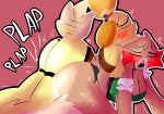  absurd_res animal_crossing anthro big_breasts blush bodily_fluids breasts canid canine canis dildo domestic_dog duo female female/female hi_res isabelle_(animal_crossing) mammal maple_(animal_crossing) nintendo sex_toy shih_tzu solumartifex strapon sweat thick_thighs toy_dog ursid video_games 
