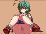  antennae ass fat_mons green_eyes green_hair hakika panties shoes solo touhou underwear wriggle_nightbug 