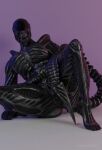 3d_(artwork) alien alien_(franchise) anthro barefoot breasts butt claws digital_media_(artwork) feet female genitals hi_res monster pussy sharp_teeth solo solo_focus teeth thick_thighs toe_claws toes xenomorph xenophile072 