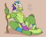 absurd_res anthro biskierisky claws finger_claws green_body hi_res lizardman male scalie solo tail terraria toe_claws witch_doctor_(terraria)