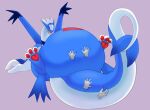 2023 ambiguous_gender anthro belly belly_markings belly_rub belly_squish big_belly big_tail biped blue_body digital_drawing_(artwork) digital_media_(artwork) disembodied_hand eyes_closed fangs generation_2_pokemon generation_3_pokemon group hand_on_stomach hand_on_tail happy hi_res hindpaw hybrid_pokemon latios legendary_pokemon legs_up long_tail lugia lying markings multicolored_body nintendo obese obese_ambiguous obese_anthro on_back open_mouth open_smile overweight overweight_ambiguous overweight_anthro pawpads paws pink_background pokemon pokemon_(species) red_markings red_pawpads simple_background smile solo_focus squish tail tail_rub tail_squish teeth thick_tail trio two_tone_body white_body wings xeniyy