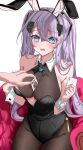  @_@ absurdres ace_(playing_card) ace_of_spades animal_ears azur_lane bare_shoulders blue_eyes blush bow bowtie breasts card cleavage cleavage_reach collar commission commissioner_upload embarrassed grey_hair hair_between_eyes hair_ornament hair_through_headwear highres holding holding_card intrepid_(azur_lane) king_(playing_card) king_of_clubs large_breasts leggings long_hair looking_at_viewer mole mole_on_breast non-web_source on_chair open_mouth playboy_bunny playing_card rabbit_ears sideboob simple_background spade_(shape) two_side_up vayneeeee wrist_cuffs 