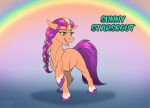  cute_eyes digital_drawing_(artwork) digital_media_(artwork) earth_pony equid equine female feral hasbro horse mammal mlp_g5 my_little_pony my_little_pony:_a_new_generation pony rainbow smile solo sunny_starscout_(mlp) sunny_way 