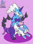  eeveelution female generation_5_pokemon generation_6_pokemon hi_res legendary_pokemon male male/female nintendo pokemon pokemon_(species) sylveon syngie_(artist) thundurus thundurus_(therian_form) vaginal video_games 