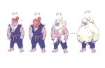  1boy akuma_(street_fighter) beads beard boxing_gloves dark_skin dougi facial_hair gloves highres kaituburing long_hair martial_arts_belt muscular prayer_beads red_eyes short_hair solo street_fighter street_fighter_iv_(series) street_fighter_v 