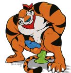  2022 abs anal anal_masturbation anal_penetration anthro anthro_penetrated balls big_muscles big_penis claws clenched_teeth crouching dildo dildo_in_ass dildo_insertion dildo_sitting erection eyebrows eyes_closed felid frosted_flakes fur genitals haps hi_res humanoid_genitalia humanoid_penis kellogg&#039;s male male_penetrated mammal mascot masturbation muscular muscular_anthro muscular_male neckerchief nude pantherine pecs penetration penis sex_toy sex_toy_in_ass sex_toy_insertion shadow signature simple_background solo teeth tiger tony_the_tiger tuft whiskers white_background 