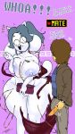 4_ears anthro areola big_breasts big_ears bigbeanpole black_eyebrows blue_clothing blue_shirt blue_topwear bodily_fluids breast_squish breasts brown_clothing brown_hair brown_jacket brown_topwear clothing dress english_text eyebrows fakeryway female frisk_(undertale) fur gameplay_mechanics genital_fluids genitals grey_areola grey_hair grey_inner_ear grey_nipples hair hi_res huge_breasts huge_ears huge_hips human humor jacket knife leaking long_tail male mammal multi_ear nipples nude open_mouth open_smile pattern_clothing pattern_shirt pattern_topwear purple_background purse pussy pussy_juice_leaking red_clothing red_dress shirt shirt_hair simple_background smile squish striped_clothing striped_shirt striped_topwear stripes tail tan_body tan_skin tem temmie_(undertale) text thick_thighs topwear torn_clothing toy undertale undertale_(series) vaginal_fluids wardrobe_malfunction white_body white_ears white_fur white_tail wide_eyed wide_hips