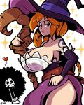  1boy 1girl arm_tattoo bare_legs breasts cleavage cosplay dragon&#039;s_crown holding holding_staff large_breasts legendofnerd nami_(one_piece) one_piece orange_hair solo_focus sorceress_(dragon&#039;s_crown) sorceress_(dragon&#039;s_crown)_(cosplay) staff tattoo thighs 