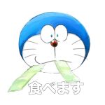  1:1 2021 anthro blue_body blue_fur domestic_cat doraemon doraemon_(character) felid feline felis food fur japanese_text looking_at_viewer machine male mammal mouth_closed mt_tg red_nose robot shaded simple_background solo text translation_request whiskers white_background white_body white_fur 