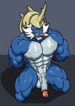  abs absurd_res anthro anthrofied balls bdsm biceps blue_body bondage bound deltoids generation_5_pokemon genitals hi_res humanoid_genitalia humanoid_penis kneeling male muscular muscular_anthro muscular_male navel nintendo nipples nude pecs penis pokemon pokemon_(species) posstype quads restraints rope rope_bondage samurott simple_background solo teeth vein veiny_penis 