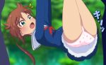  ass chikura_shizuru flip hanging non-web_source open_mouth panties shuumatsu_train_doko_e_iku? skirt suspension underwear upside-down 