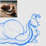  ai_generated_reference bell_crd blush blush_lines breasts female feral gastropod glistening glistening_body hi_res looking_at_viewer lying mollusk nipples non-mammal_breasts on_front reference_image shell simple_background size_difference sketch slime snail solo white_background 