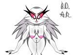 absurd_res animal_humanoid anthro avian avian_demon avian_humanoid b.d.a.r. bird bird_humanoid breasts female fluffy genitals helluva_boss hi_res humanoid looking_at_viewer nipples owl owl_demon owl_humanoid presenting pubes pussy solo stella_(helluva_boss)