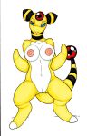  1_toe after_transformation alternate_species ampharos anthro aroused aroused_face barefoot bedroom_eyes big_breasts black_eyes blue_sclera bovid breasts caprine digitigrade enjoying erect_nipples eyelashes feet female forehead_gem front_view gem generation_2_pokemon genitals huge_breasts ivanks league_of_legends long_tail lux_(lol) mammal mitten_hands narrowed_eyes navel nintendo nipples nude open_mouth pokemon pokemon_(species) presenting presenting_pussy pupils pussy riot_games seductive sheep simple_background snout solo species_transformation spread_legs spreading standing stripes tail teeth tencent thick_thighs transformation white_background yellow_body 